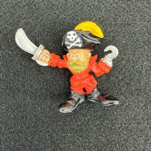 VTG 90s Fisher Price Great Adventures Pirate Captain Action Figure Hook Sword